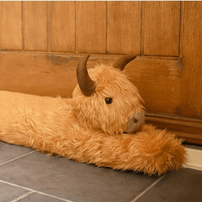 The Fashion Gift Shop: Country Living Highland Cow Draught Excluder by Country Living, Home & Garden