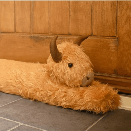 The Fashion Gift Shop: Country Living Highland Cow Draught Excluder by Country Living, Home & Garden