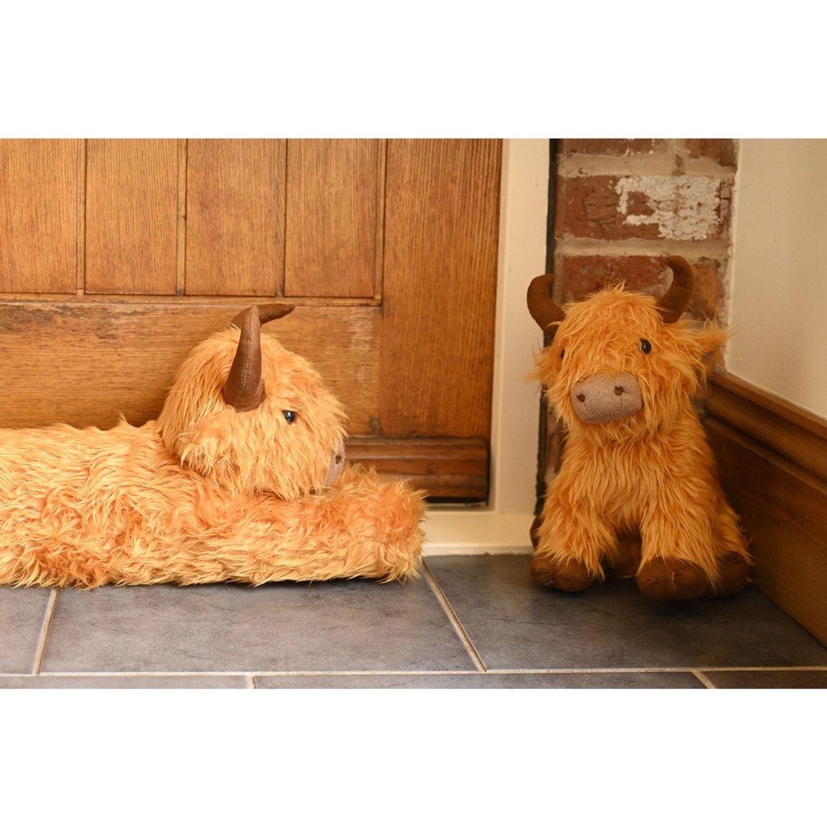Highland Cow Cute Fluffy Draught Excluder for Animal Lovers by Country Living