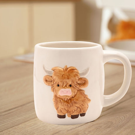 The Fashion Gift Shop: Highland Cow Mug by Country Living, Animal Ornament
