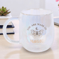 The Fashion Gift Shop: Iridescent Double - Walled Glass Round Mug, You Are Made Of Magic by The Fashion Gift Shop ,
