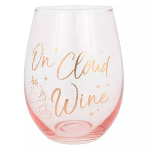 The Fashion Gift Shop: On Cloud Wine Stemless Drinking Glass by Jones Home & Gifts, Stemless Wine Glass