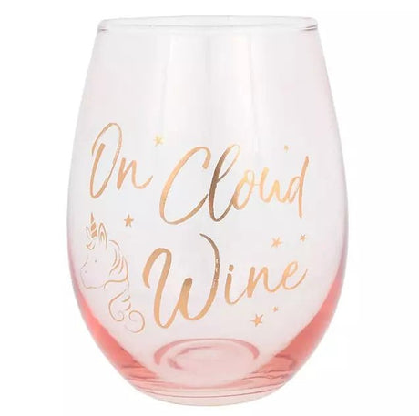 The Fashion Gift Shop: On Cloud Wine Stemless Drinking Glass by Jones Home & Gifts, Stemless Wine Glass