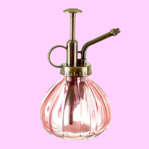 The Fashion Gift Shop: Pink Glass Plant Mister by Sass and Belle, Plant Mister