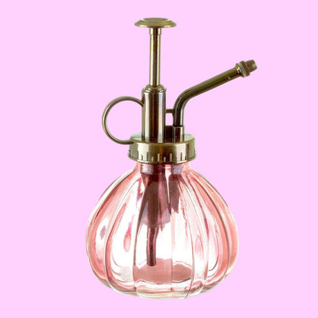 The Fashion Gift Shop: Pink Glass Plant Mister by Sass and Belle, Plant Mister