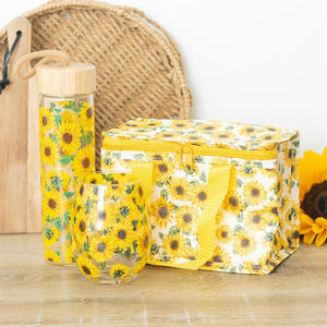 The Fashion Gift Shop: Sunflower Stemless Wine Glass – Gift Boxed Floral Glass by Jones Home & Gifts, Stemless Wine Glass