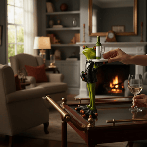 The Fashion Gift Shop: Tropical Frog 🐸 Waiter Ornament Large 18cm by The Fashion Gift Shop , Animal Ornament