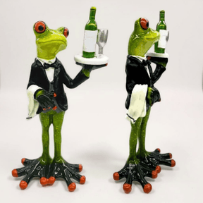 The Fashion Gift Shop: Tropical Frog 🐸 Waiter Ornament Large 18cm by The Fashion Gift Shop , Animal Ornament
