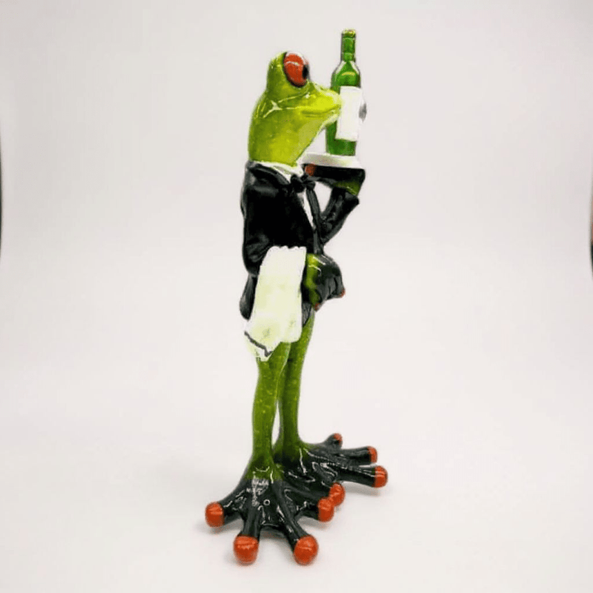 The Fashion Gift Shop: Tropical Frog 🐸 Waiter Ornament Large 18cm by The Fashion Gift Shop , Animal Ornament