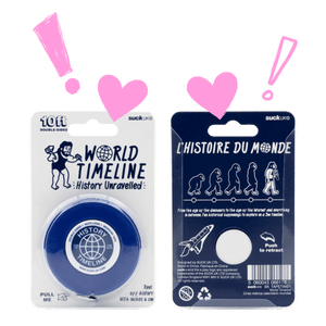 The Fashion Gift Shop: World History Fun learning Illustrated Chronology Measuring Tape by SuckUK, Double Sided Measuring Tape