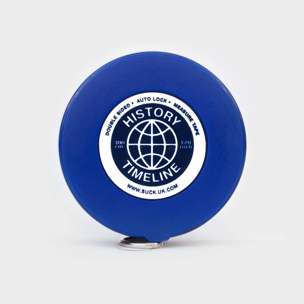 The Fashion Gift Shop: World History Fun learning Illustrated Chronology Measuring Tape by SuckUK, Double Sided Measuring Tape