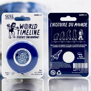 The Fashion Gift Shop: World History Fun learning Illustrated Chronology Measuring Tape by SuckUK, Double Sided Measuring Tape