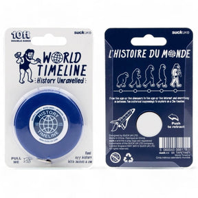 World History Fun learning Illustrated Chronology Measuring Tape by SuckUK