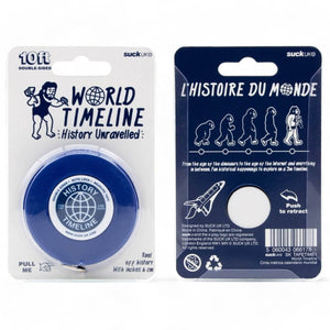 The Fashion Gift Shop: World History Fun learning Illustrated Chronology Measuring Tape by SuckUK, Double Sided Measuring Tape