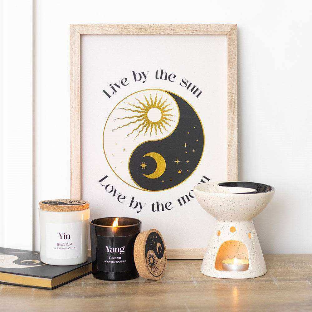 The Fashion Gift Shop: Yin Yang Dual Ceramic Oil Burner and Wax Warmer by The Fashion Gift Shop , Oil Burner & Wax Melters