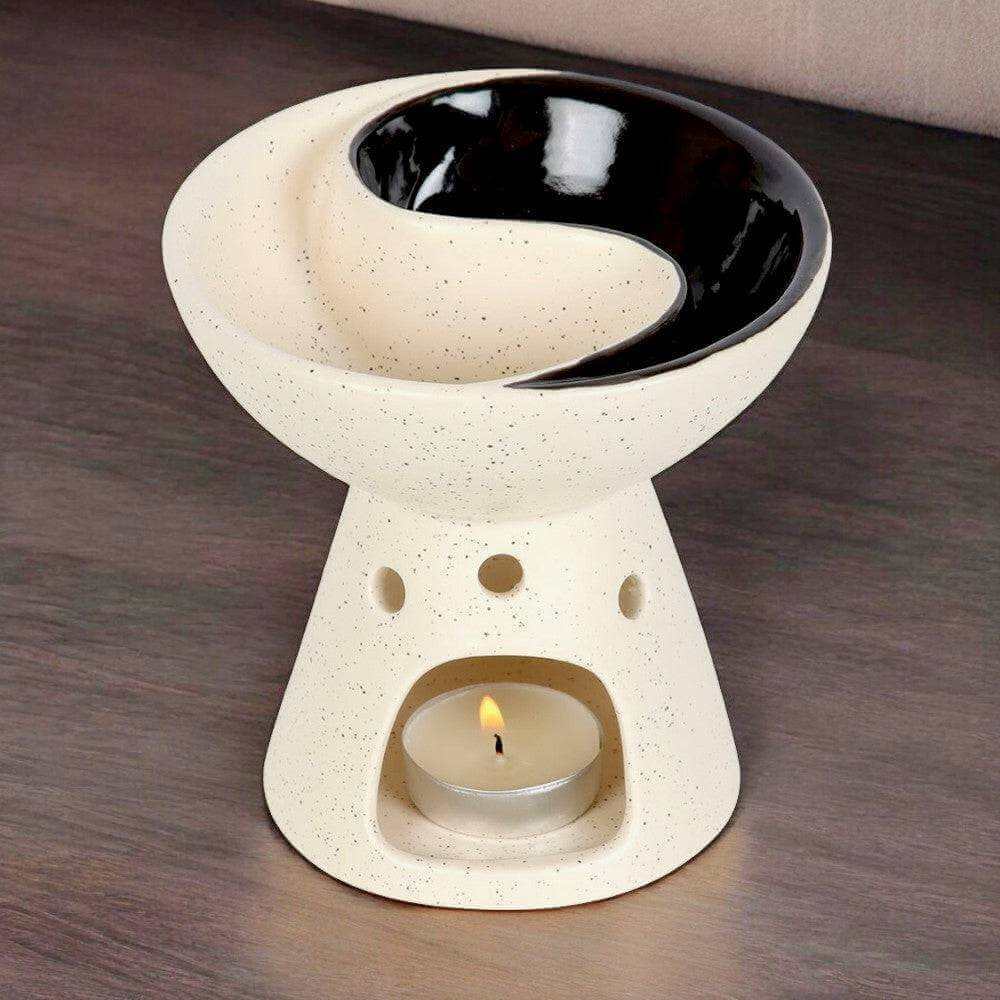 The Fashion Gift Shop: Yin Yang Dual Ceramic Oil Burner and Wax Warmer by The Fashion Gift Shop , Oil Burner & Wax Melters