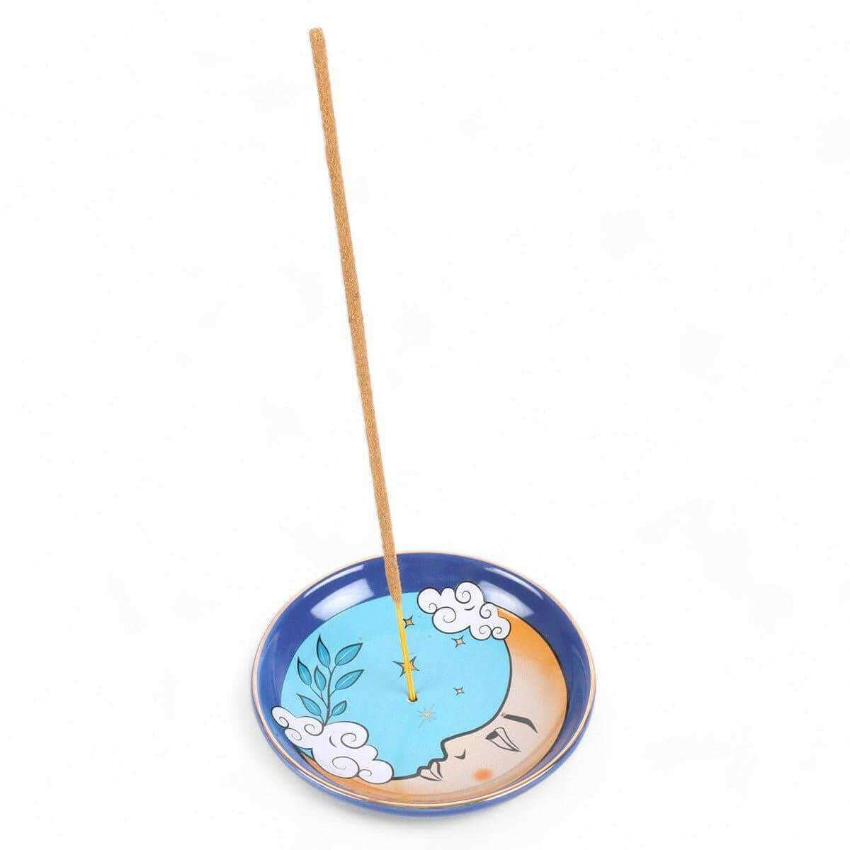 The Moon Celestial Incense Holder for Elegant Decor by Spirit of equinox