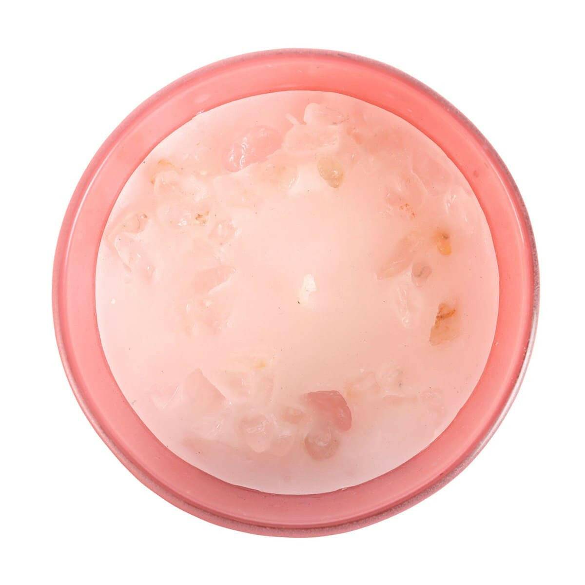 The Sun Rose Quartz Crystal Chip Pink Grapefruit Candle  Jones Home & Gifts  The Fashion Gift Shop .