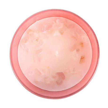 The Fashion Gift Shop: The Sun Rose Quartz Crystal Chip Pink Grapefruit Candle by Jones Home & Gifts, Candles
