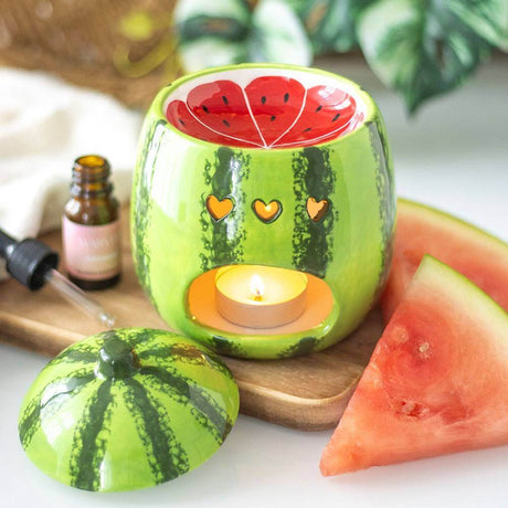 The Fashion Gift Shop: Watermelon Oil Burner - Wax Warmer - Tutti Frutti Summer Themed by Element Fragrance, Oil Burner & Wax Melters