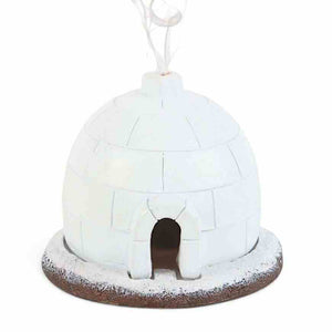 The Fashion Gift Shop: Winter Wonderland Igloo Winter - Themed decor Incense Cone Burner by Jones Home & Gifts, Incense Holders