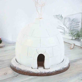 Winter Wonderland Igloo Winter-Themed decor Incense Cone Burner by Jones Home & Gifts