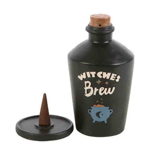 The Fashion Gift Shop: Witches Brew Potion Bottle Incense Cone Burner Decor by Spirit of equinox, Incense Burner