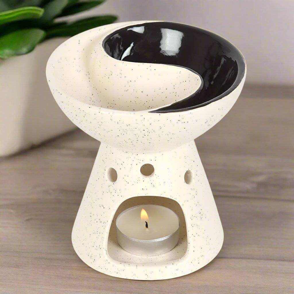 The Fashion Gift Shop: Yin Yang Dual Ceramic Oil Burner and Wax Warmer by The Fashion Gift Shop , Oil Burner & Wax Melters