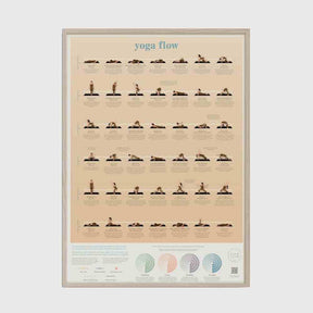 The Fashion Gift Shop: Calm Club Yoga Poses Poster with Video Tutorials by Calm Club, Yoga Posters