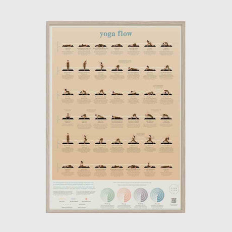 The Fashion Gift Shop: Calm Club Yoga Poses Poster with Video Tutorials by Calm Club, Yoga Posters