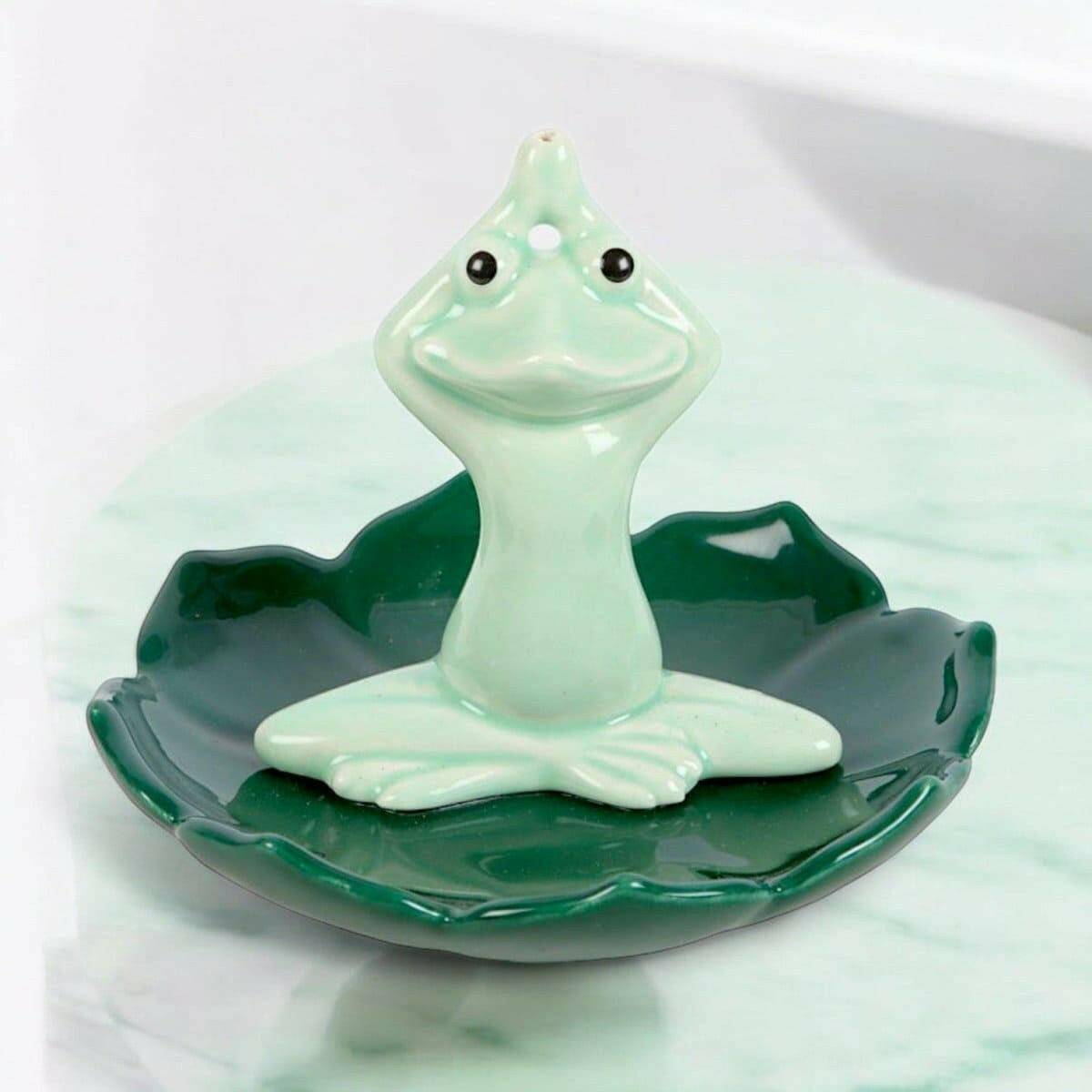 Yoga Frog Incense Stick Holder  Element Fragrance  The Fashion Gift Shop .