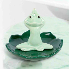 The Fashion Gift Shop: Yoga Frog Incense Stick Holder by Element Fragrance, Incense Holders