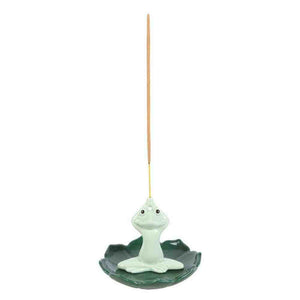 The Fashion Gift Shop: Yoga Frog Incense Stick Holder by Element Fragrance, Incense Holders