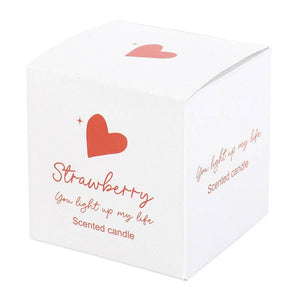 The Fashion Gift Shop: You Light Up My Life Strawberry Scented Candle For Valentines, Anniversary by Jones Home & Gifts, Candles
