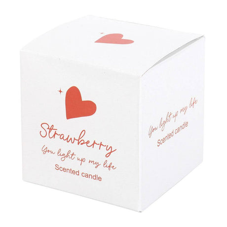 The Fashion Gift Shop: You Light Up My Life Strawberry Scented Candle For Valentines, Anniversary by Jones Home & Gifts, Candles