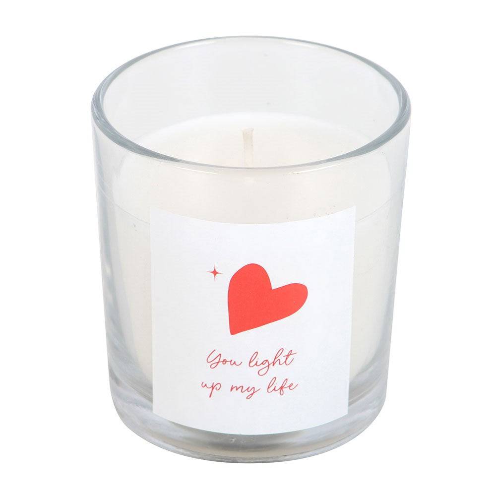 You Light Up My Life Strawberry Scented Candle For Valentines, Anniversary by Jones Home & Gifts