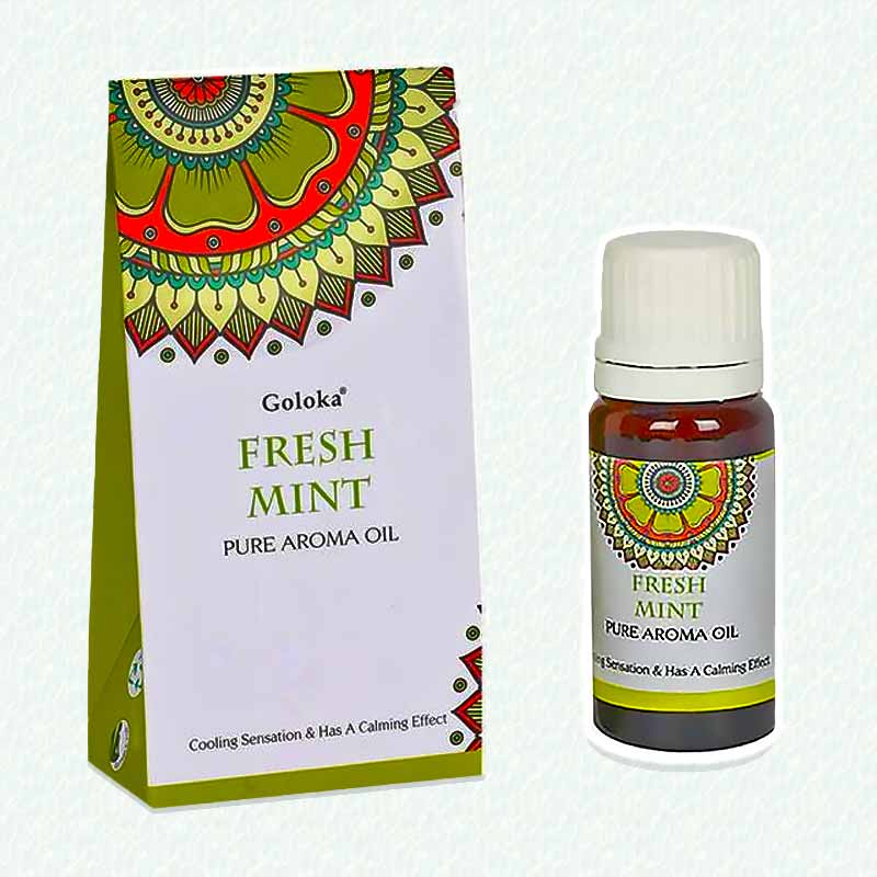Goloka fresh mint pure aroma for oil burners - Aroma oil by Goloka