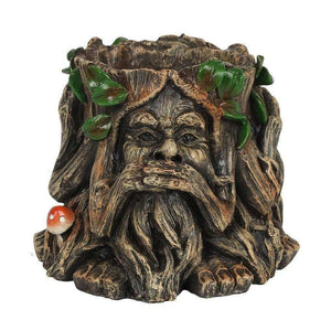 The Fashion Gift Shop: 14cm Green Man Plant Pot See Speak Hear No Evil Planter by Spirit of equinox, Pots and Planters