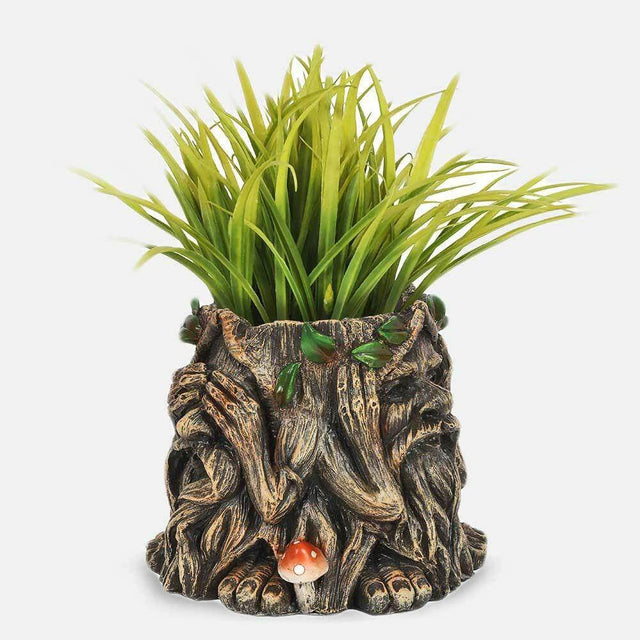 The Fashion Gift Shop: 14cm Green Man Plant Pot See Speak Hear No Evil Planter by Spirit of equinox, Pots and Planters