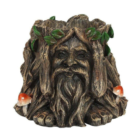 The Fashion Gift Shop: 14cm Green Man Plant Pot See Speak Hear No Evil Planter by Spirit of equinox, Pots and Planters