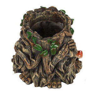 The Fashion Gift Shop: 14cm Green Man Plant Pot See Speak Hear No Evil Planter by Spirit of equinox, Pots and Planters