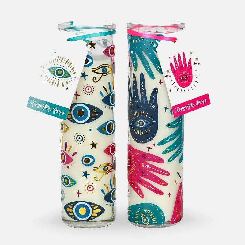 The Fashion Gift Shop: 20cm Hand and Eye Tube Candle - Valentines Gifts by Temerity Jones London, Candles