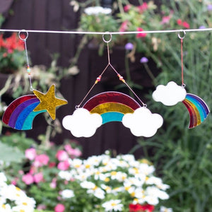 23cm Colourful Rainbow Suncatcher Pride Rainbow Colours - Suncatchers by Jones Home & Gifts