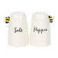 3D Bee Design Salt and Pepper Cruet Set - Cruet Sets by Jones Home & Gifts