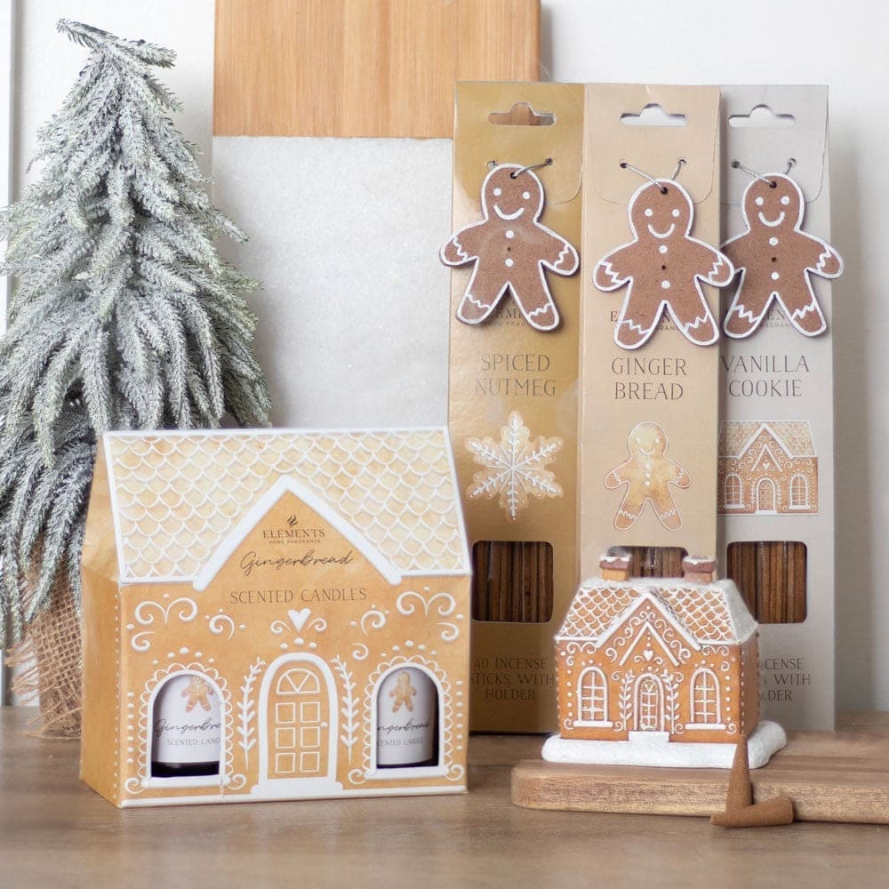 40 Gingerbread Incense Sticks, Spiced Nutmeg, Vanilla Cookie, Gingerbread - Incense Sticks by Jones Home & Gifts