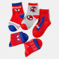 5 x Pairs of Spiderman Socks, Spidey Children Short Cotton Socks - Novelty Socks by Fashion Accessories