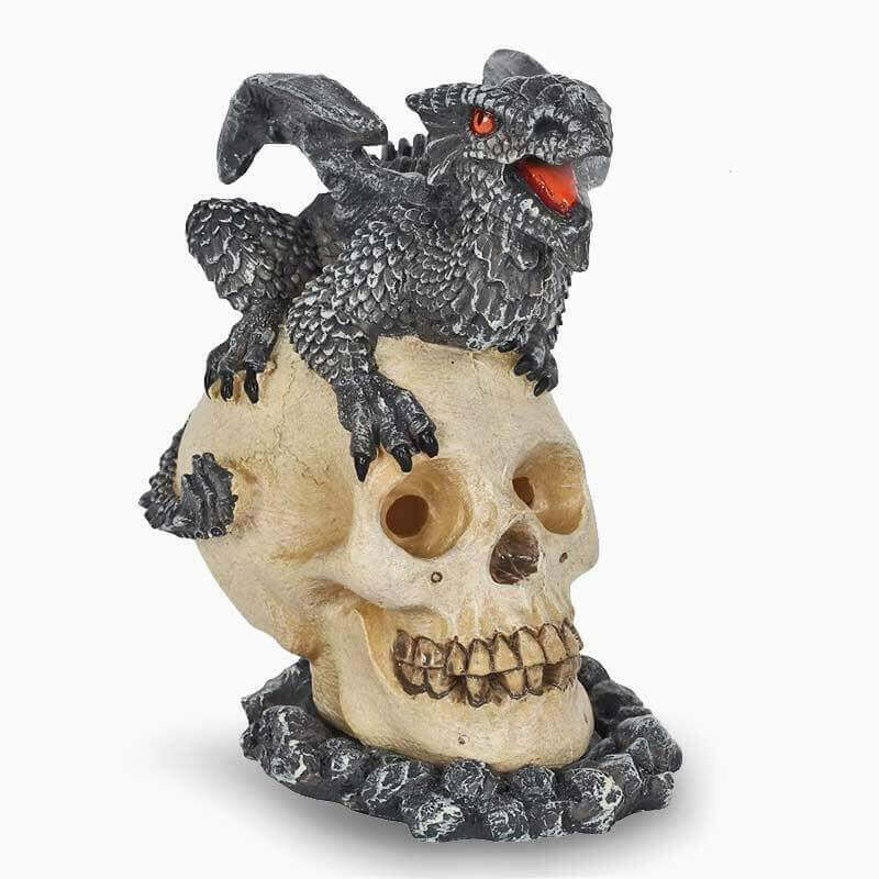 The Fashion Gift Shop: Age of Dragons Black Dragon Skull Incense Burner by Anne Stokes, Incense Holders