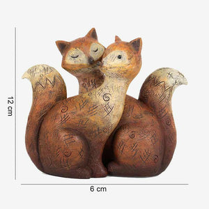 The Fashion Gift Shop: Fox Couple Cuddle Ornaments by Jones Home & Gifts, Ornaments