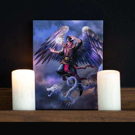 Anne Stokes Air Element Wizard Wall Art Canvas Plaque - The Fashion Gift Shop Wall Art's