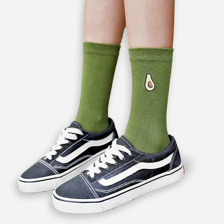 The Fashion Gift Shop: Avocado Fruit Unisex Green Socks by Fashion Accessories, Novelty Socks